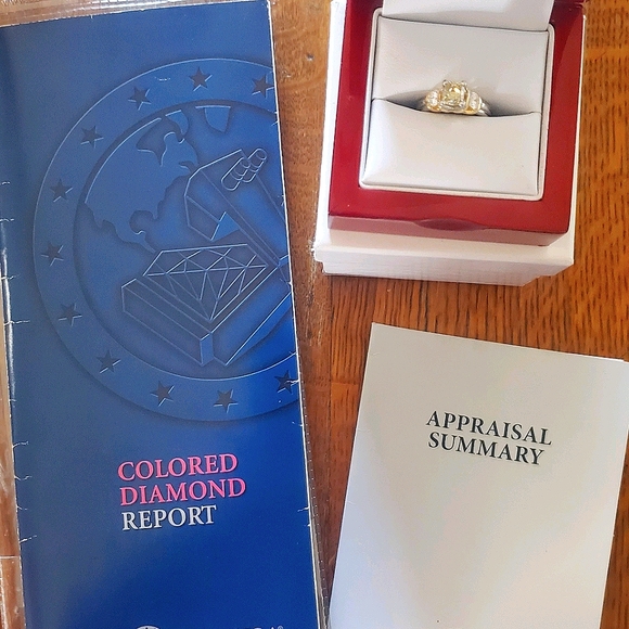 Verragio fancy yellow diamond ring 1.53 tcw - Picture 3 of 12